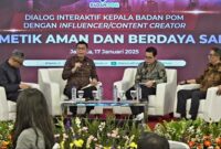 BPOM menggelar dialog interaktif bersama influencer kosmetika Jumat (17/1). (Foto: Sehatcantik.id/sbw)