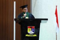 Kepala BPOM RI Taruna Ikrar menyampaikan orasi ilmiah bertema Ancaman Silent Pandemic Akibat Resistansi Antimikroba. (Foto: Dok.Taruna Ikrar)