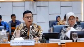 Kepala BPOM Taruna Ikrar dalam rapat dengar pendapat dengan Komisi IX DPR RI, Kamis, (15/5). (Foto: Tangkapan Layar TV Parlemen)