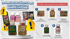 Sebanyak 15 produk obat berbahan alami ditindak BPOM karena berbahaya. (Foto: BPOM RI)