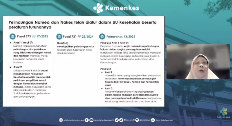 Kasus dr. Icha menjadi alarm penting soal keamanan dan perlindungan tenaga kesehatan saat bertugas. (Foto: Kemenkes RI)