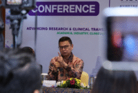 Kepala BPOM Taruna Ikrar saat menyampaikan keterangan dalam ACTO-ASPI 2026 Annual Meeting di Jakarta, Rabu (26/8/2026). (Foto: Sbw/Sehatcantik.id)